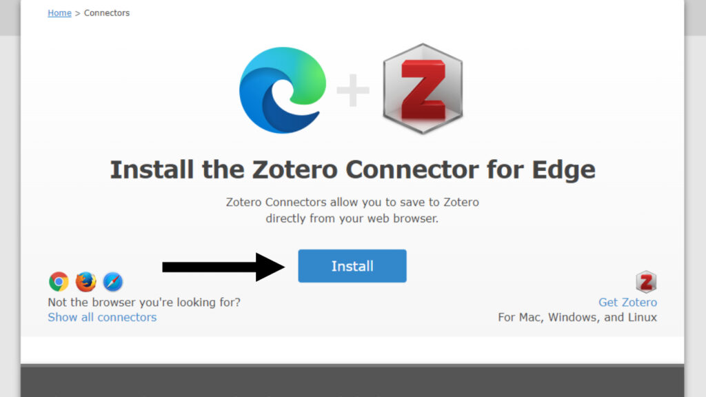 how do i use zotero connector on safari