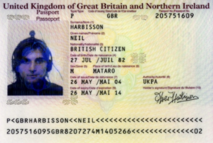 Neil Harbbison passport