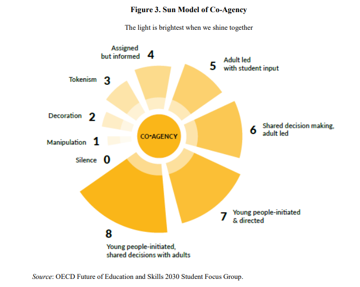 Sun Model of Co-Agency